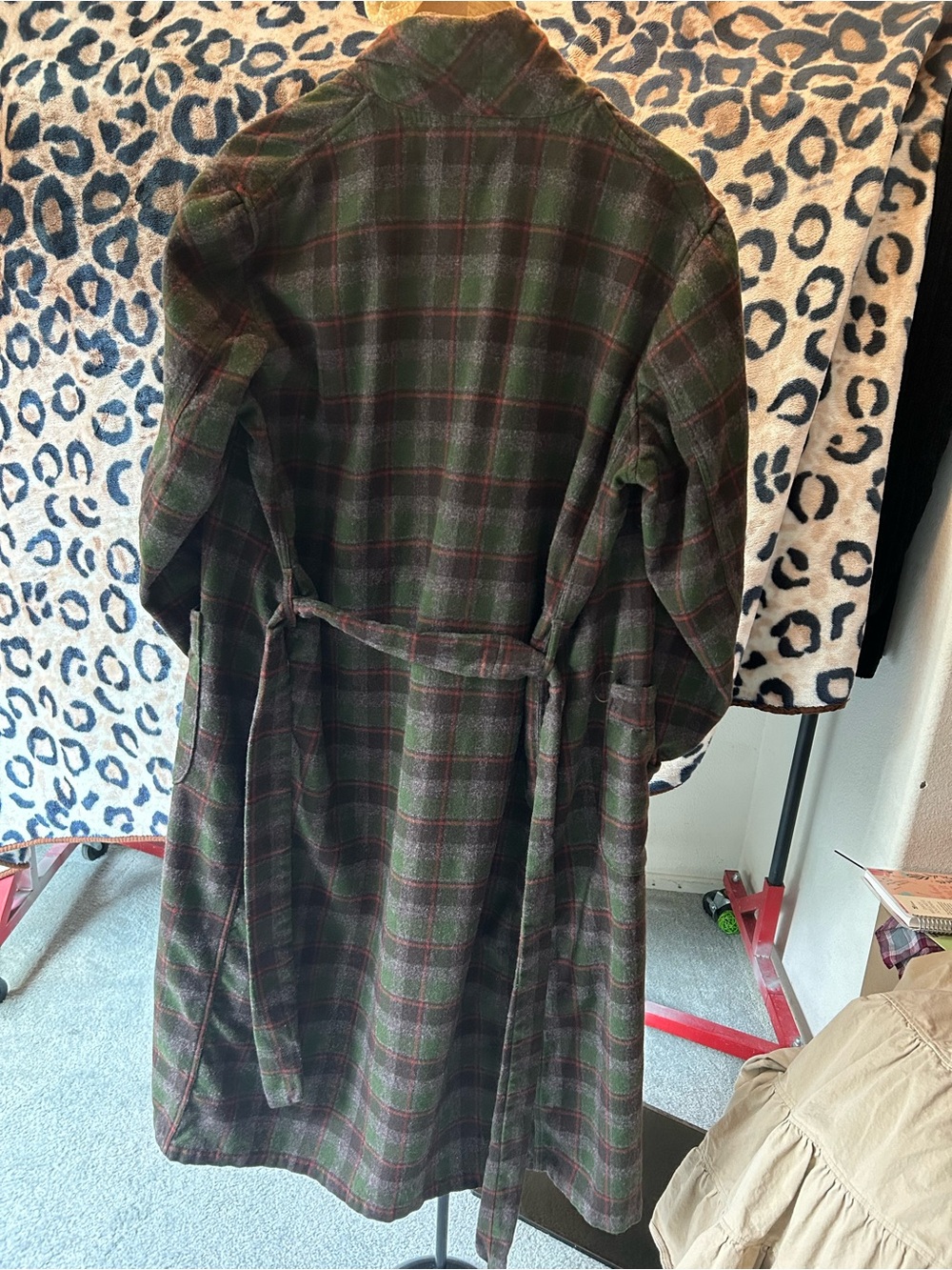 Pendleton Brown & Green Plaid Wool Field Jacket - Picture 3 of 5